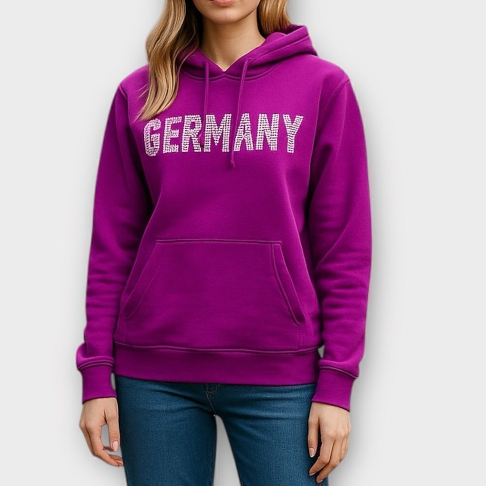 Champion Germany Purple Hoodie Medium